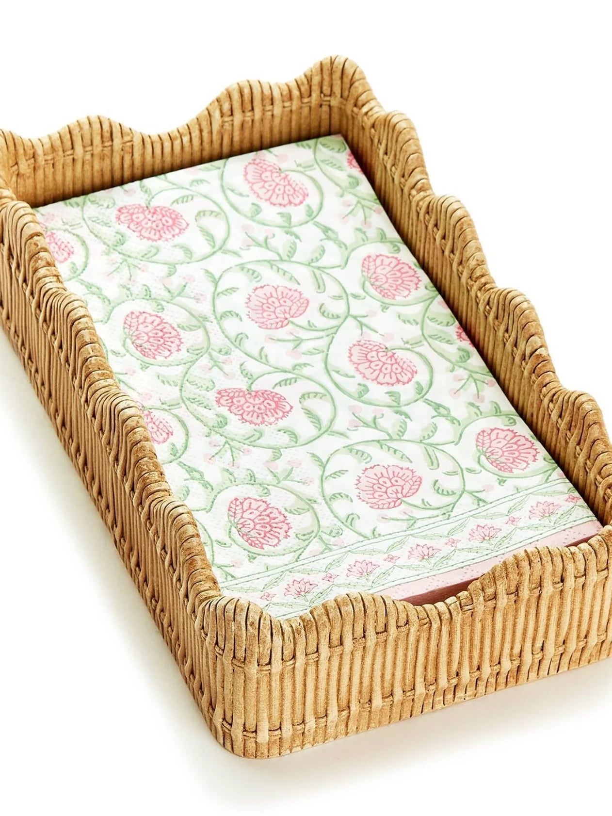 Scalloped Edge Guest Napkin Holder