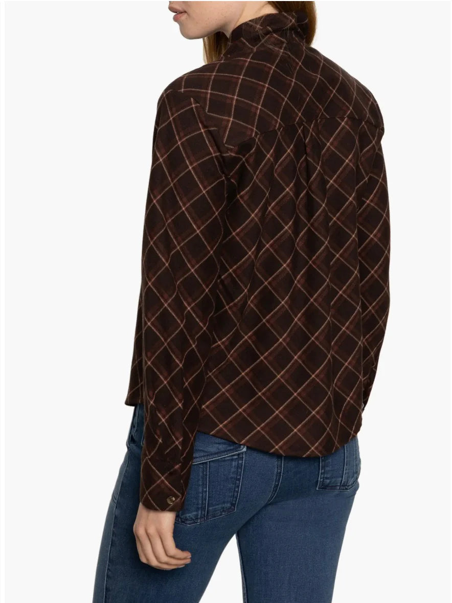 {Sanctuary} Autumn Plaid Blouse