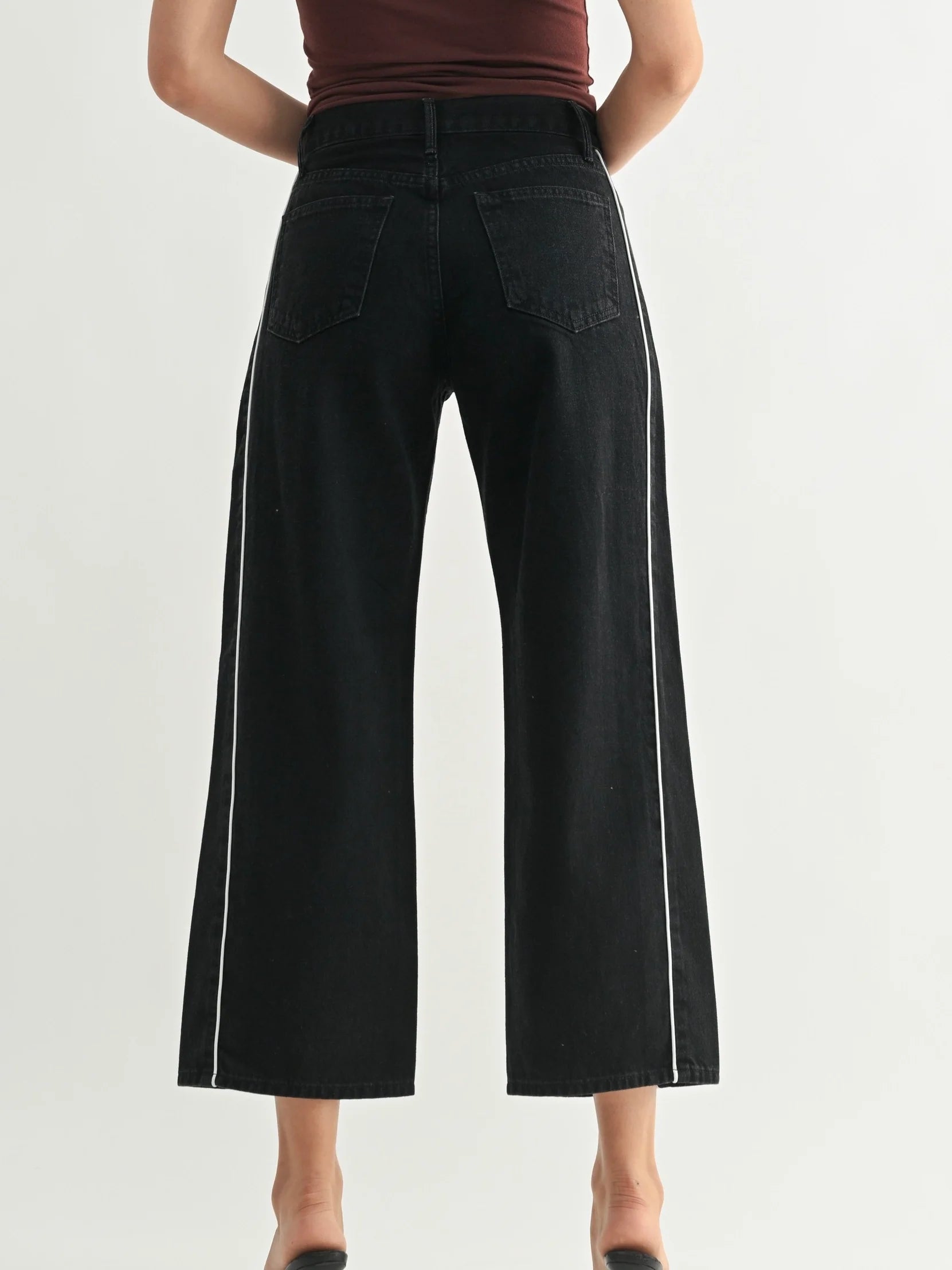 Just Black Denim : Barrel Twist Stripe Jean