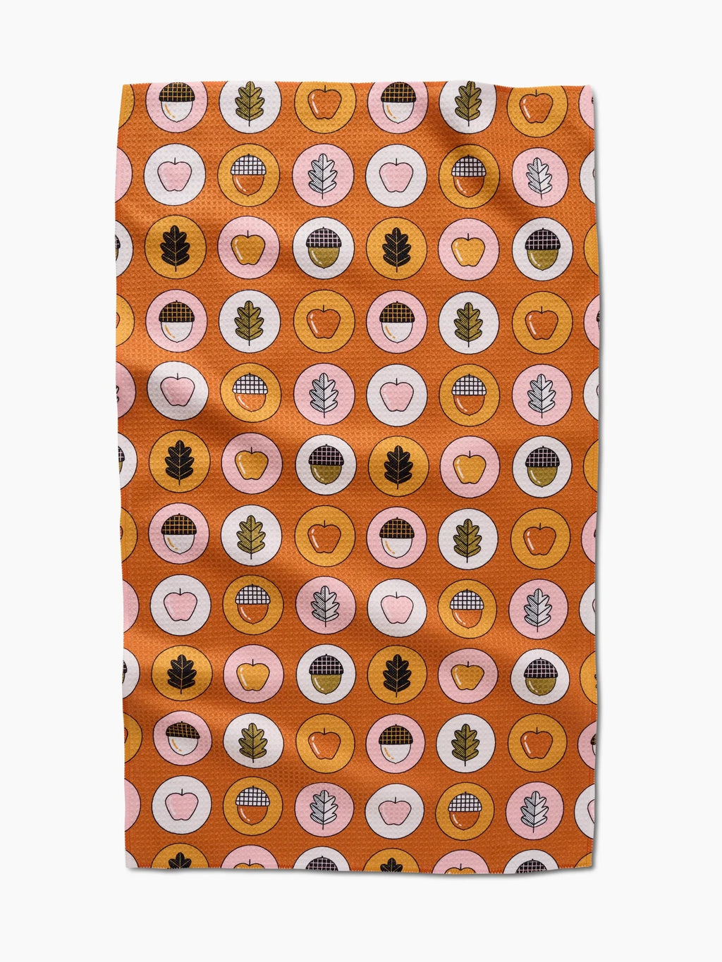 Geometry Tea Towel- Apples Acorns