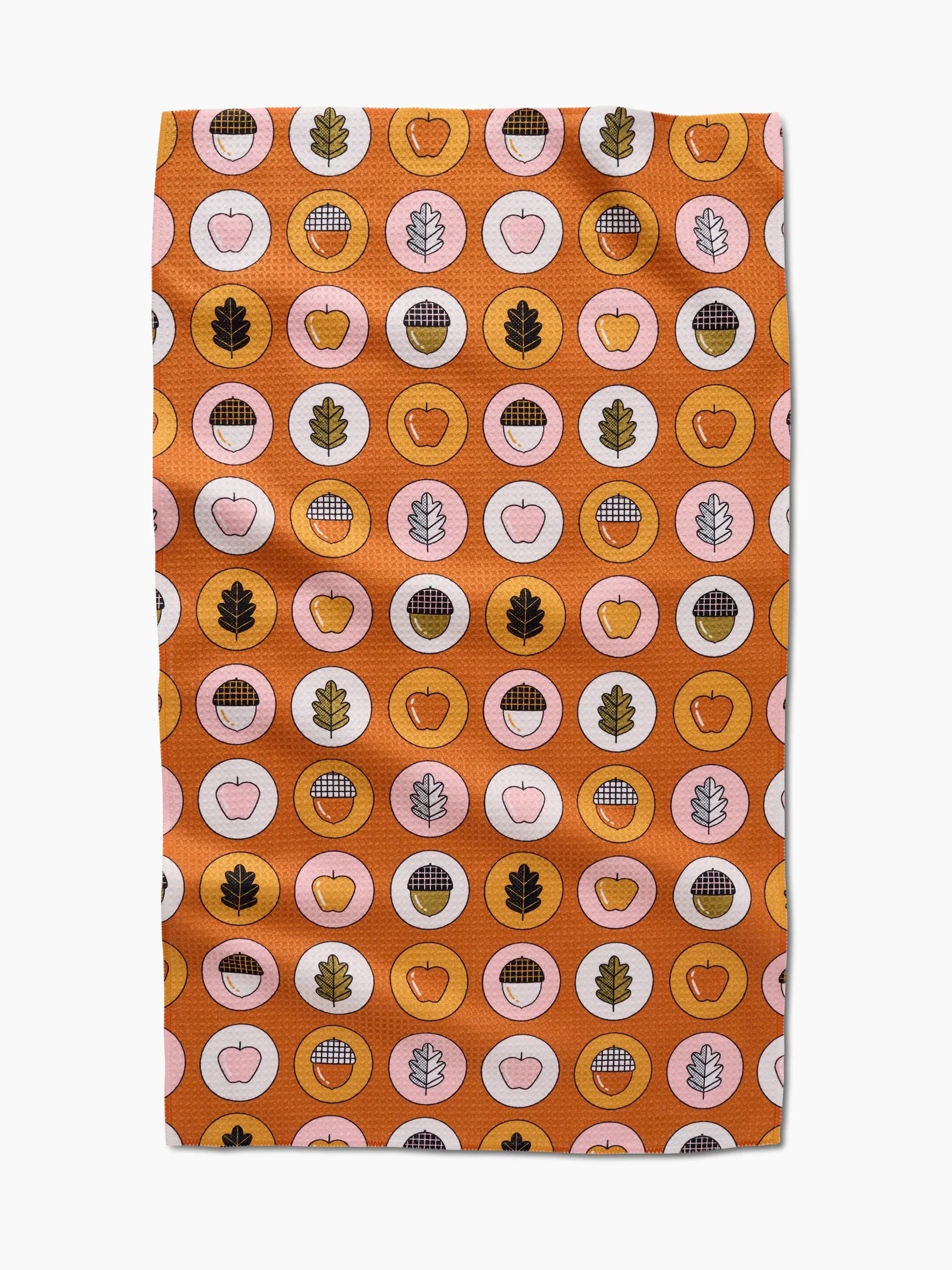 Geometry Tea Towel- Apples Acorns