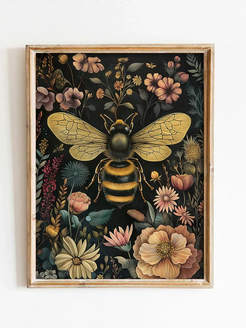 Print in Gold Antique Frame