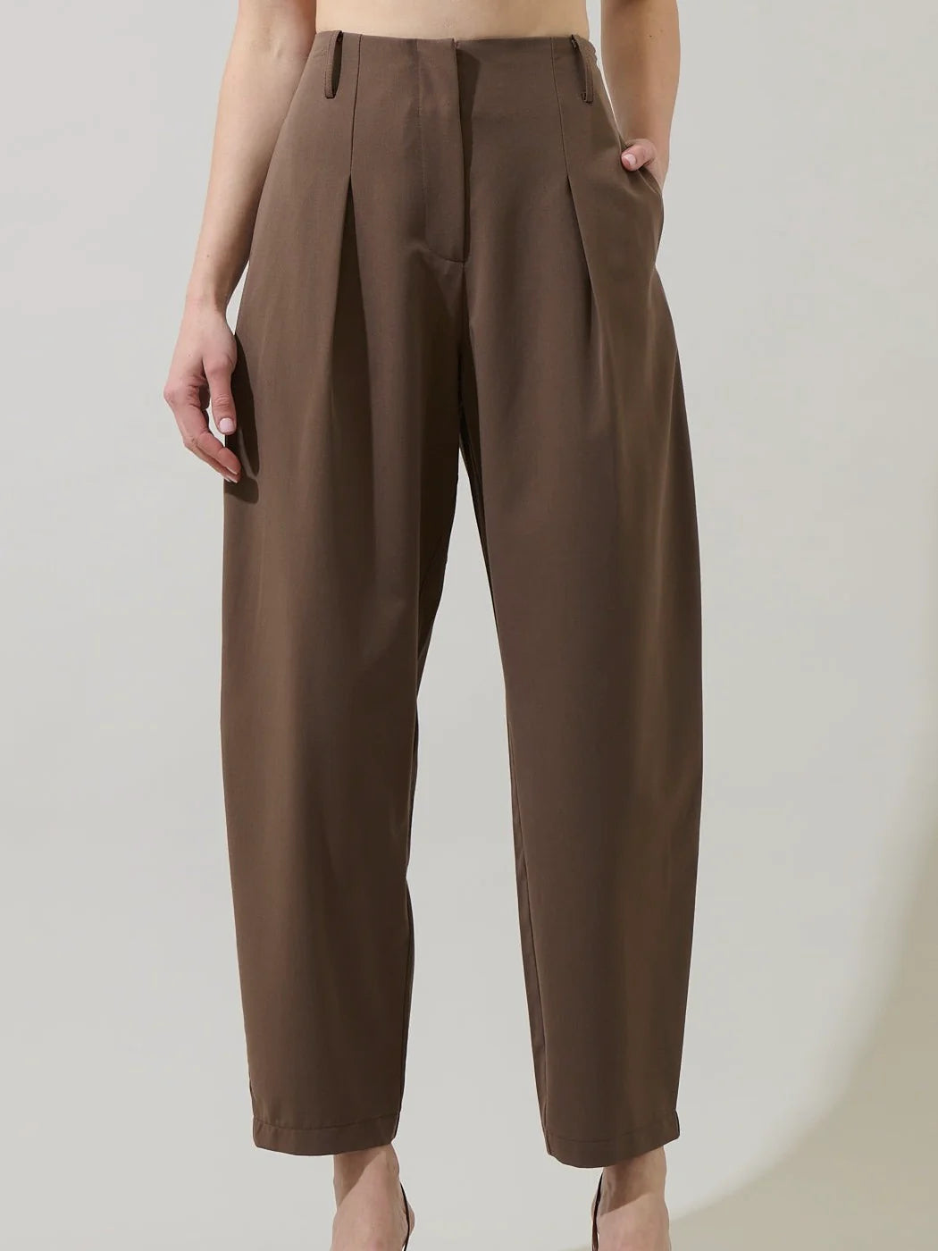 Vivienne Pleated Barrel Pants
