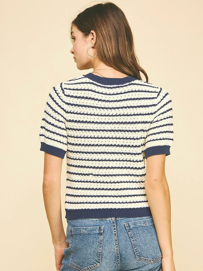 Dayna Short Sleeve Sweater