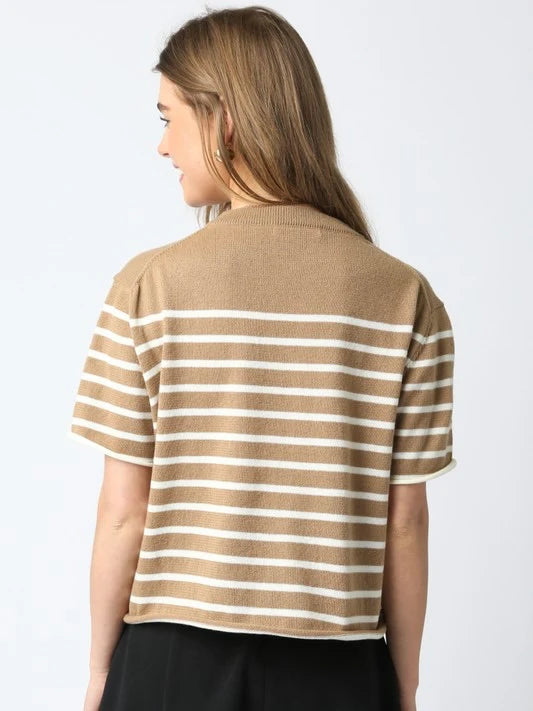 Nicole Stripe Knit Top