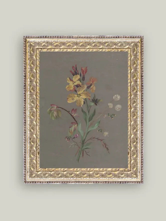 French Wildflowers 8 x 10 Fancy Gold Frame