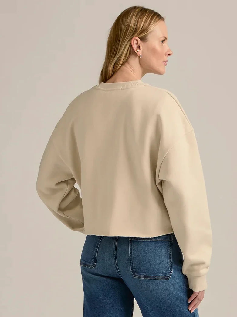 {Favorite Daughter} Cropped Collegiate Sweatshirt