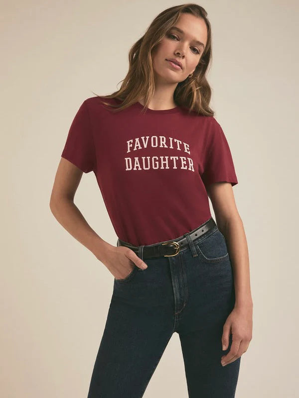 {Favorite Daughter} Cropped Collegiate Tee