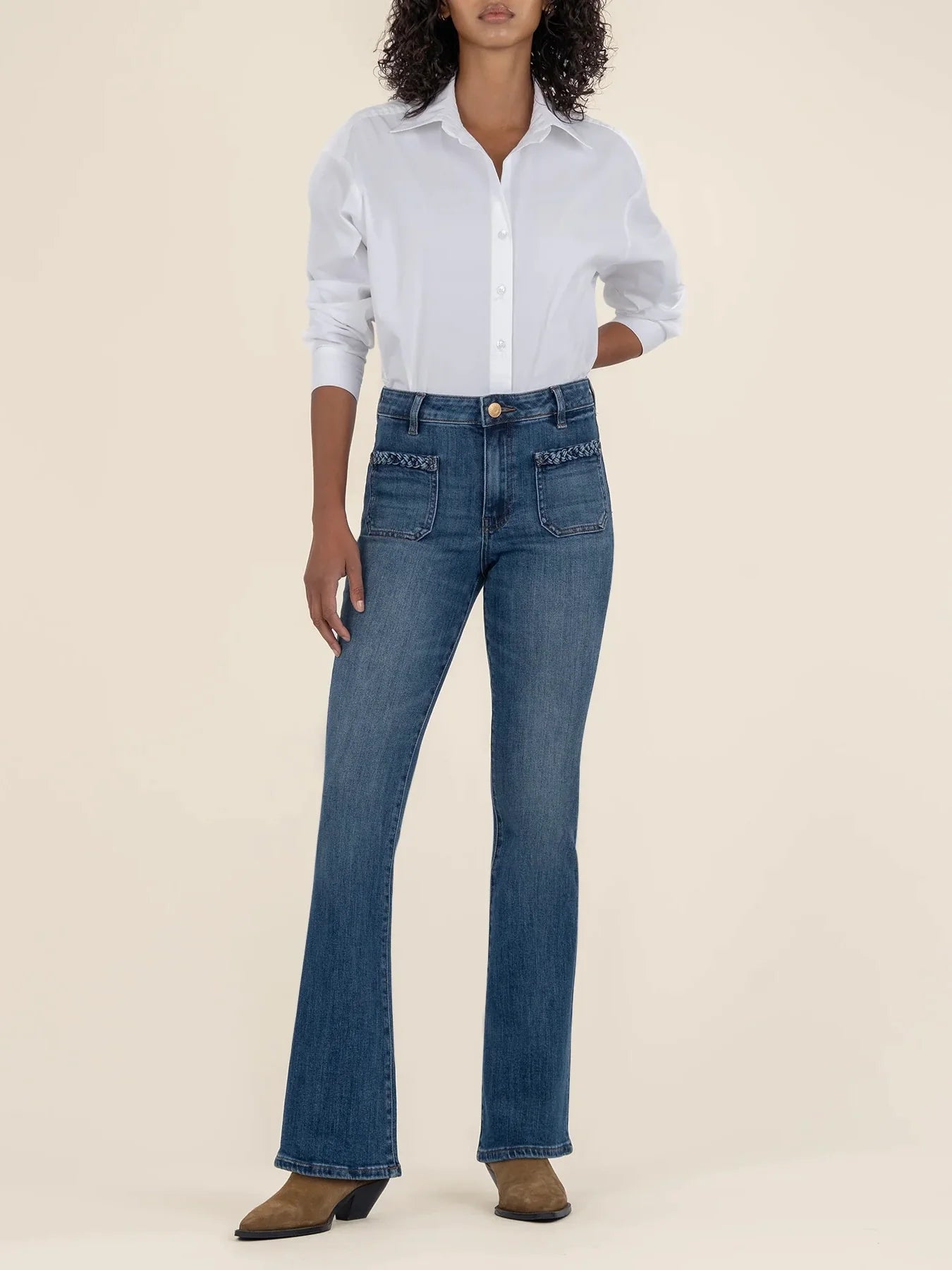 Kut Jeans : Ana High Rise Front Patch Pocket