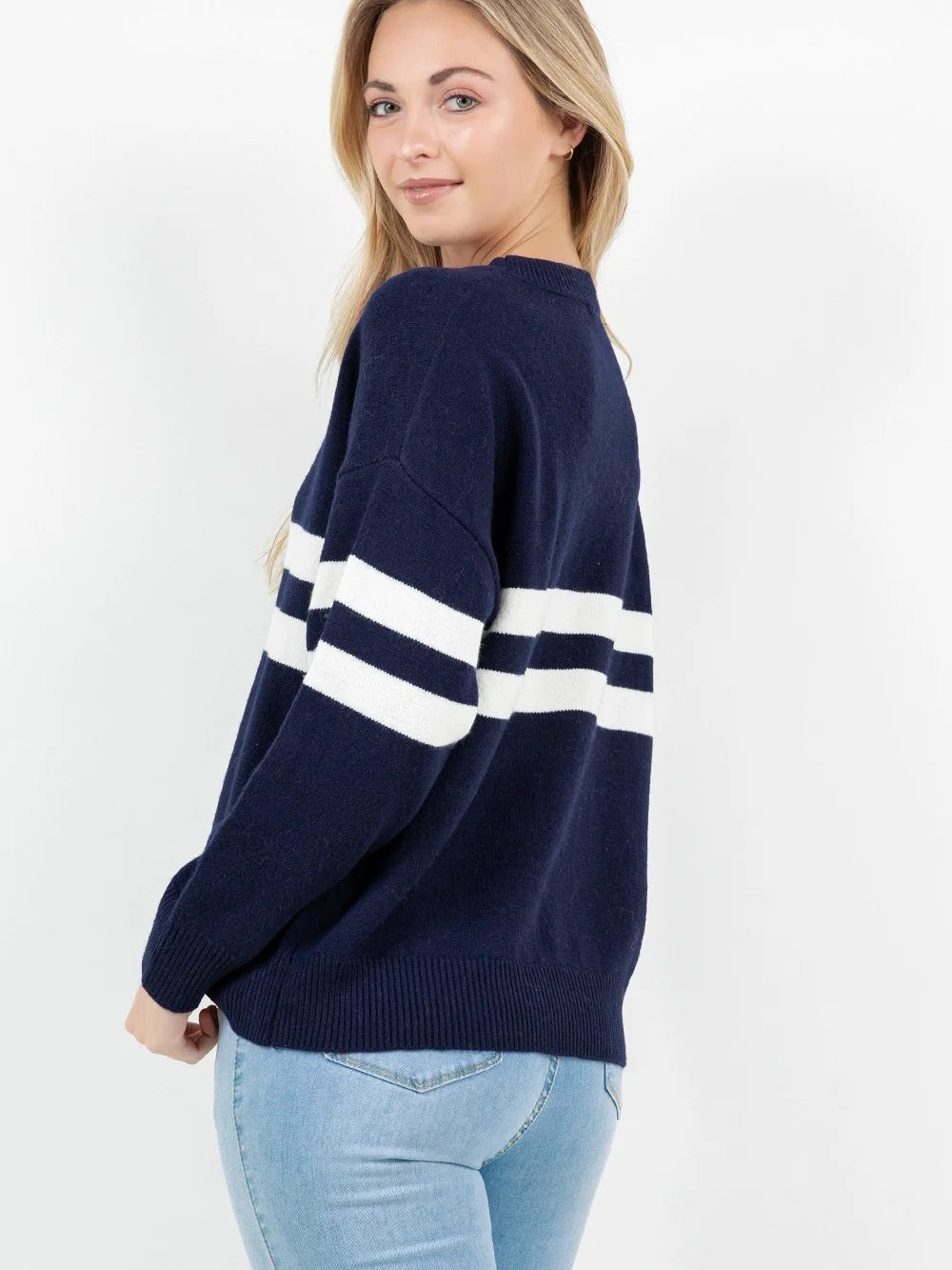 Reese Striped Crewneck Sweater