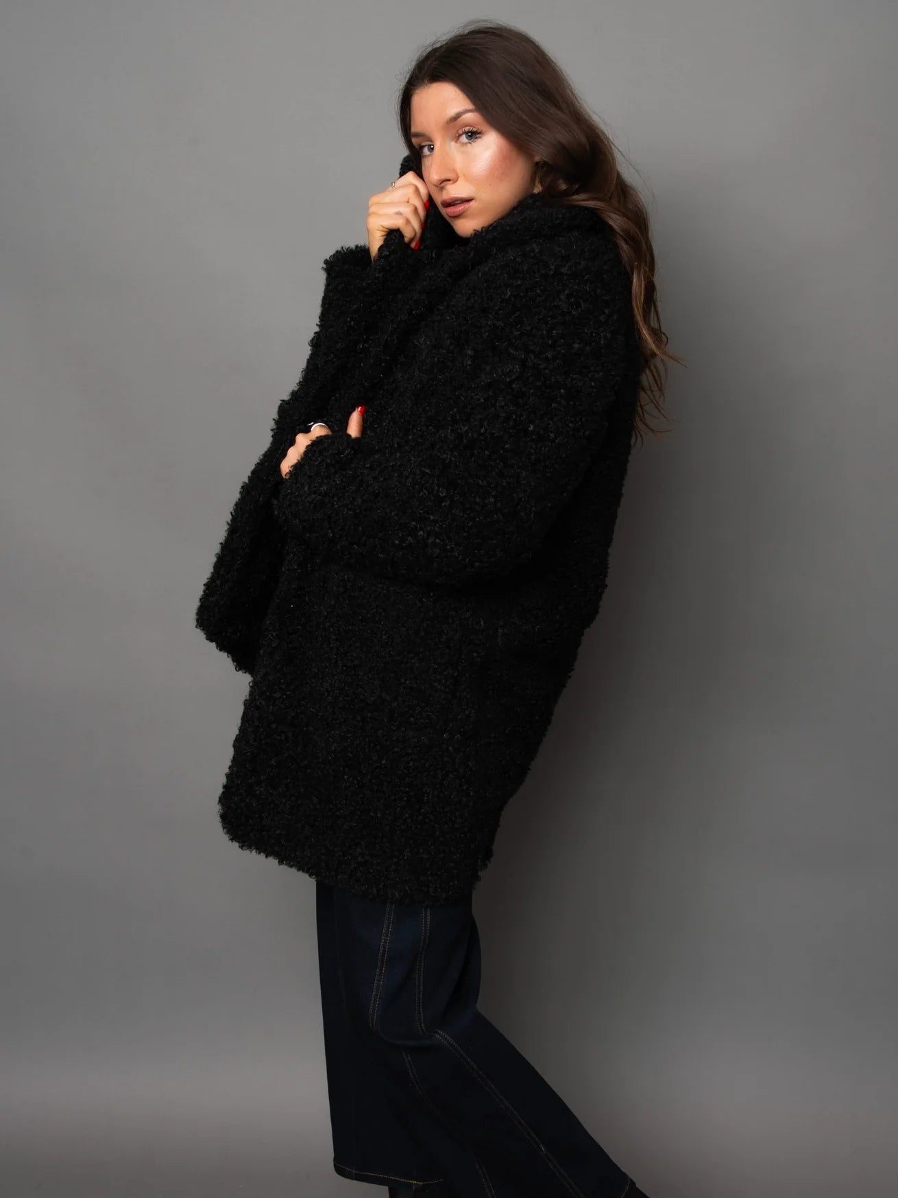 Poodle Fur Sherpa Jacket