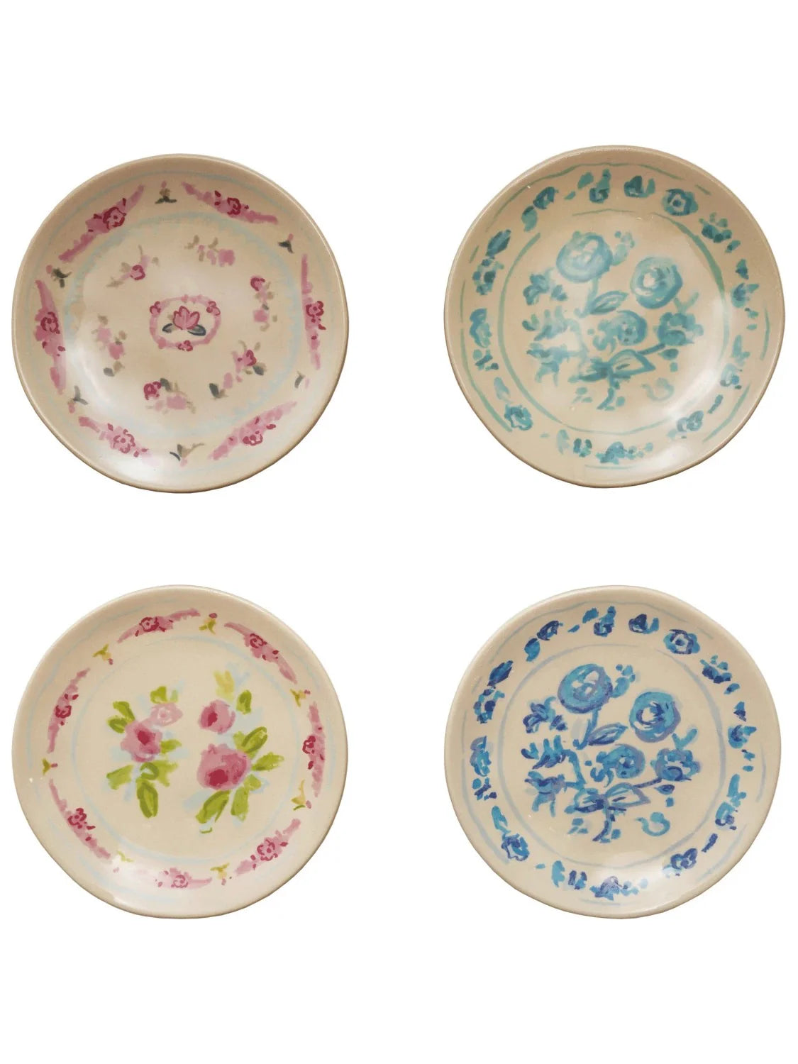 Stoneware Floral Plate