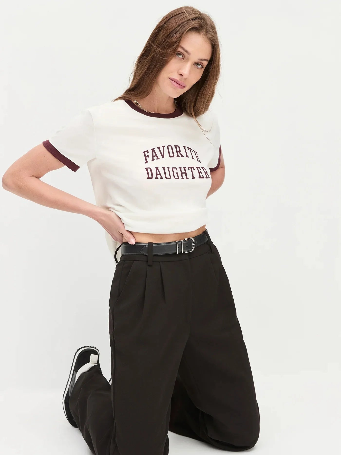 {Favorite Daughter} Ringer Logo Tee
