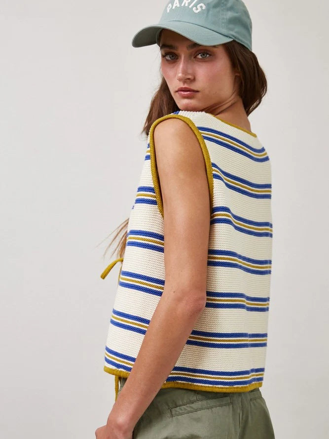Lisa Contrast Stripe Vest