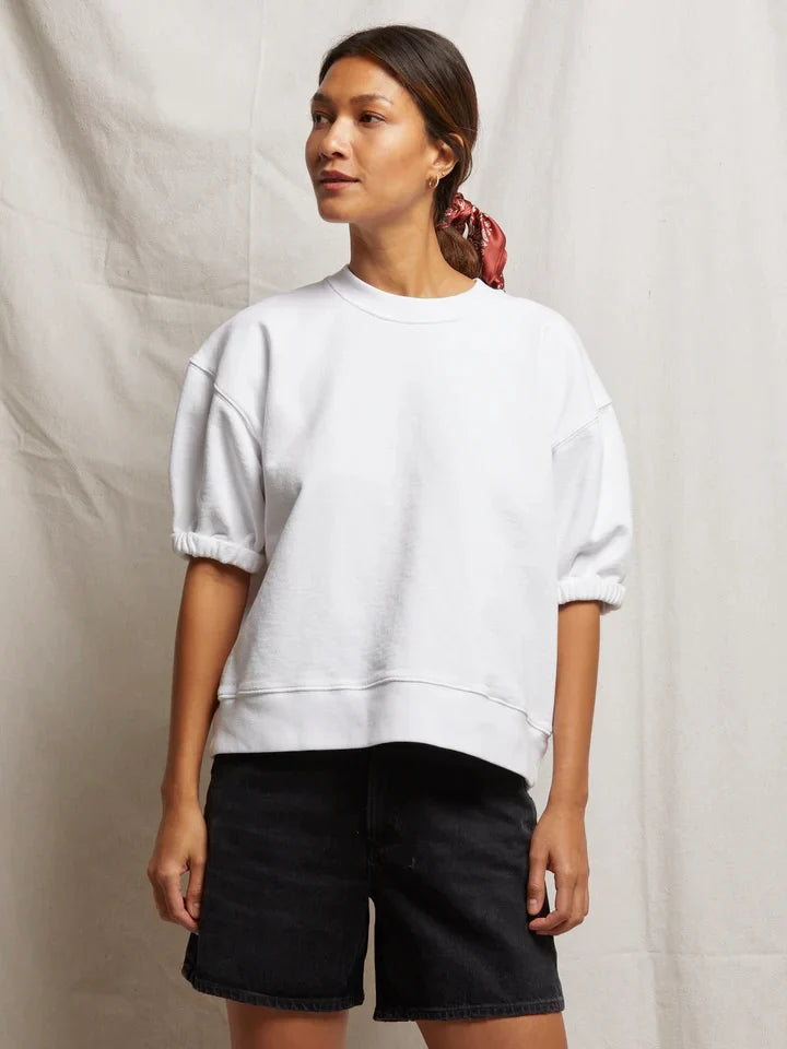 {perfectwhitetee} Rebecca Puff Sleeve Sweatshirt