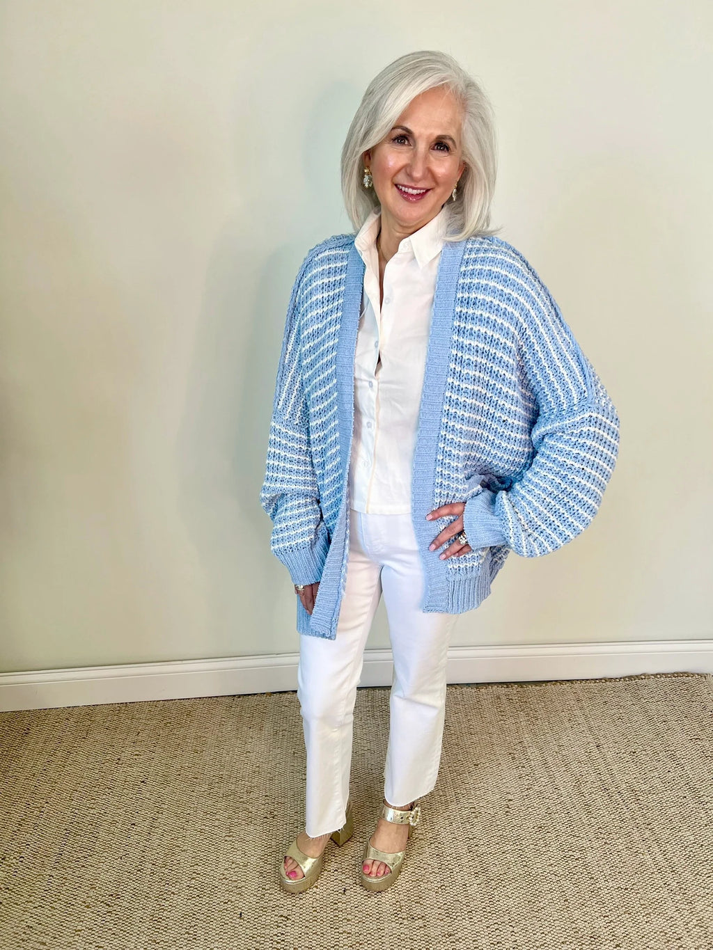 Lake Days Stripe Cardigan