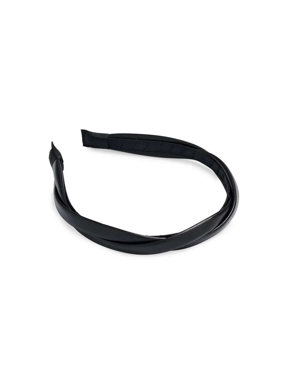 Faux Leather Twist Headband