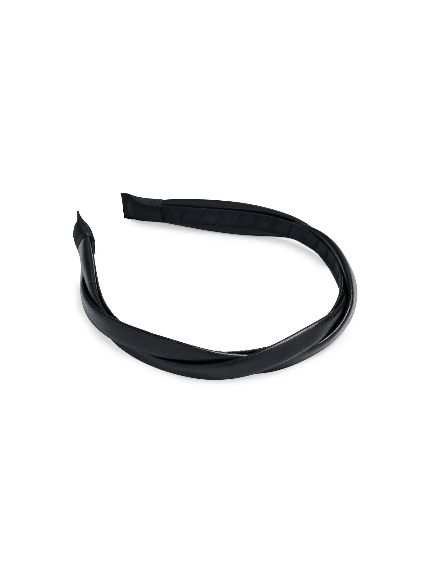 Faux Leather Twist Headband