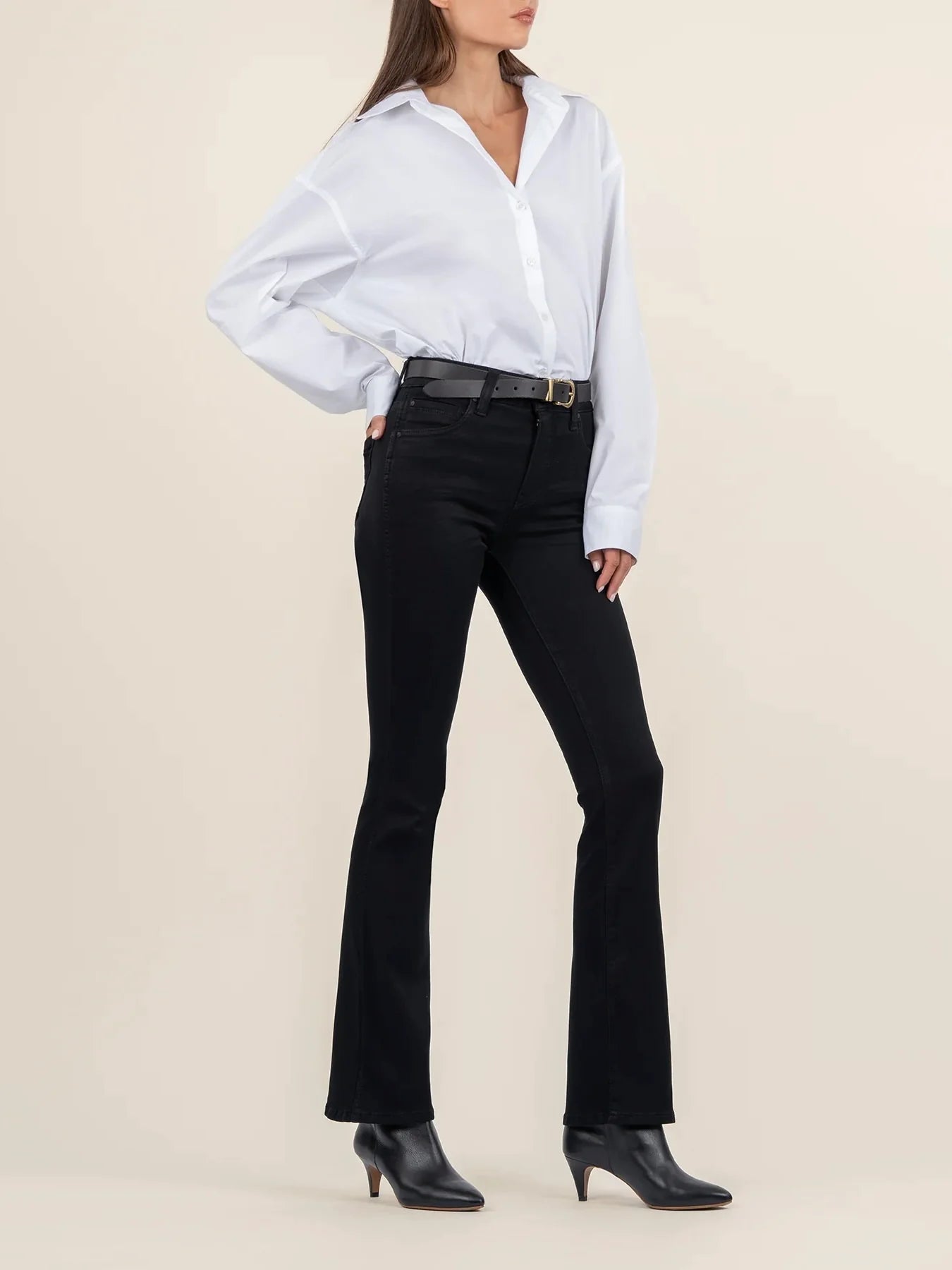 Kut Jeans : Natalie High Rise Fab Ab Bootcut