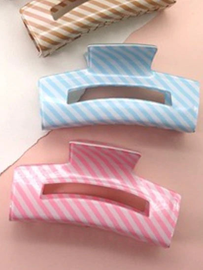 Stripe Claw Clip