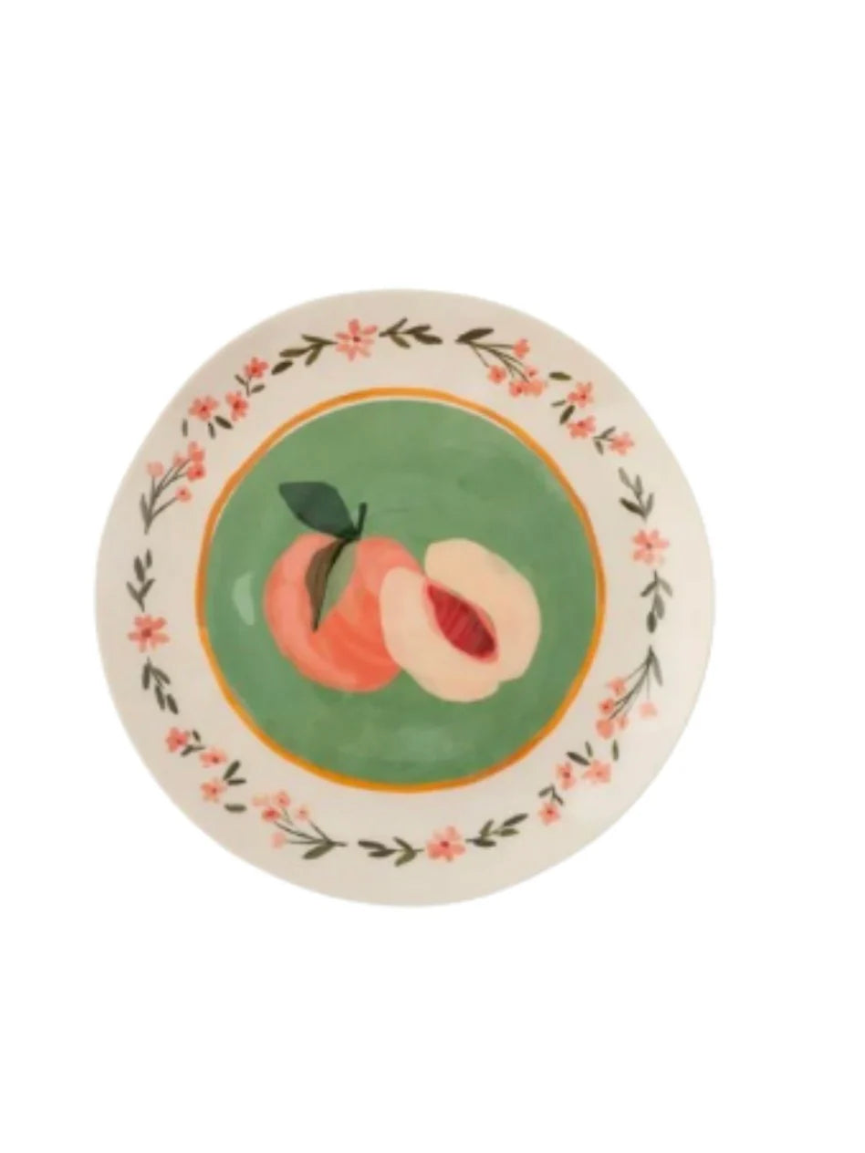 Peaches Melamine Salad Plate