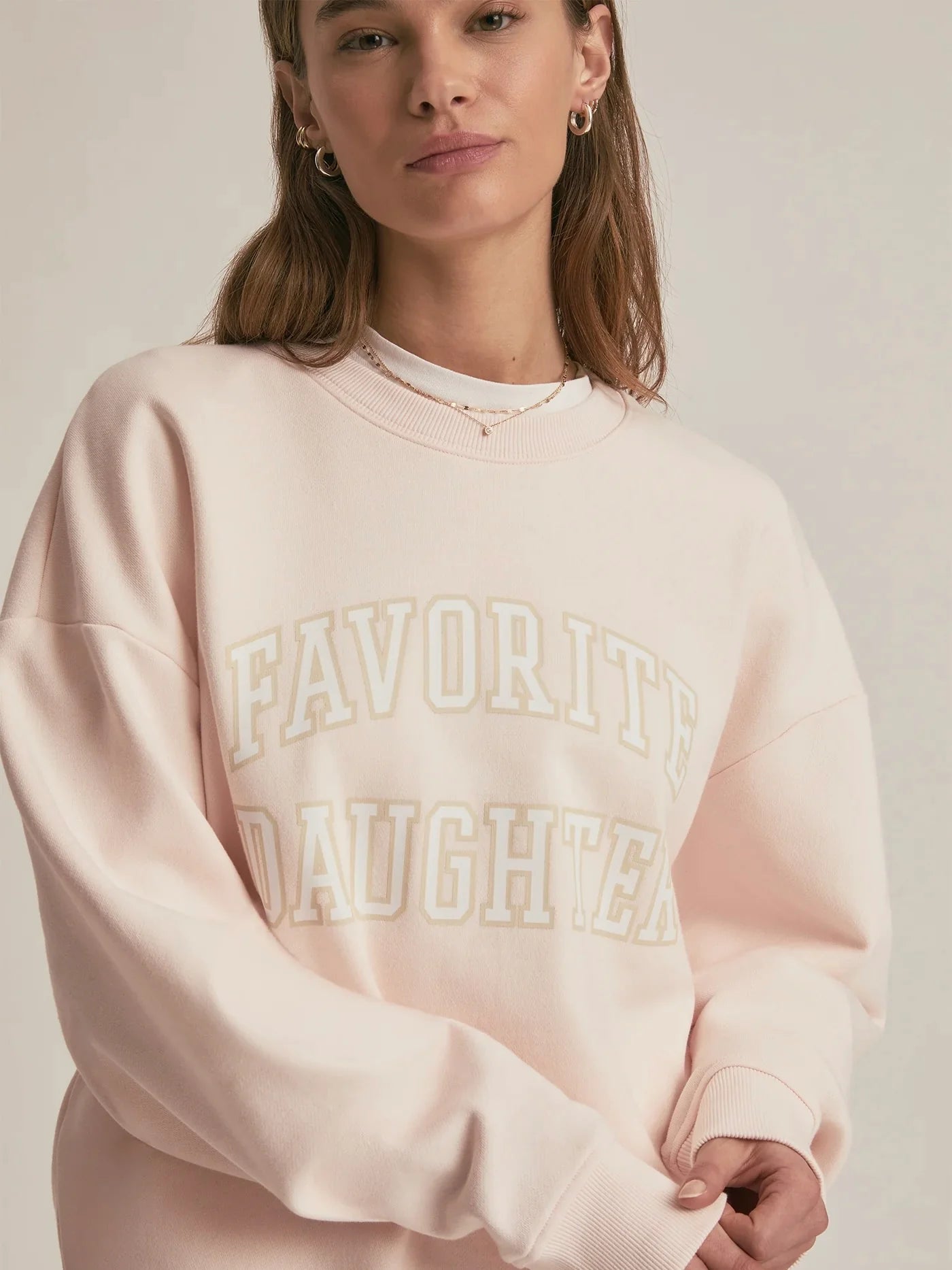 {Favorite Daughter} Collegiate Crewneck Sweatshirt
