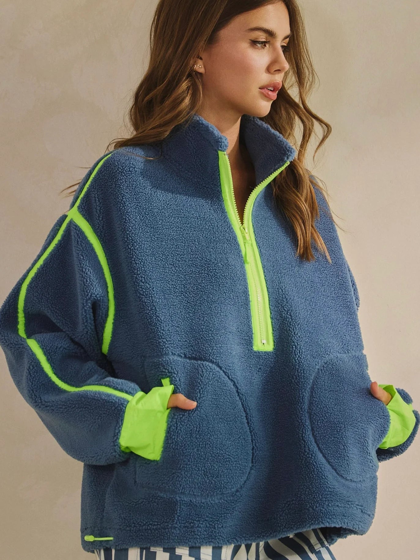 Fleece Zipper Pullover