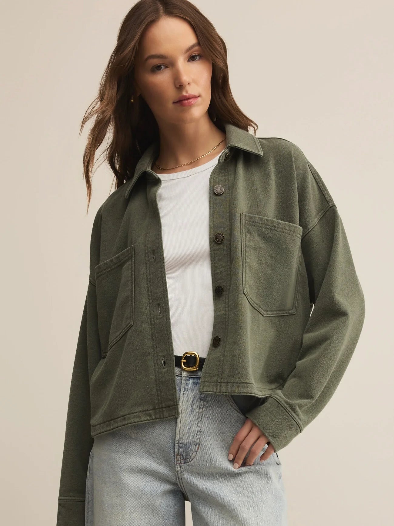 {Z Supply} All Day Cropped Knit Jacket