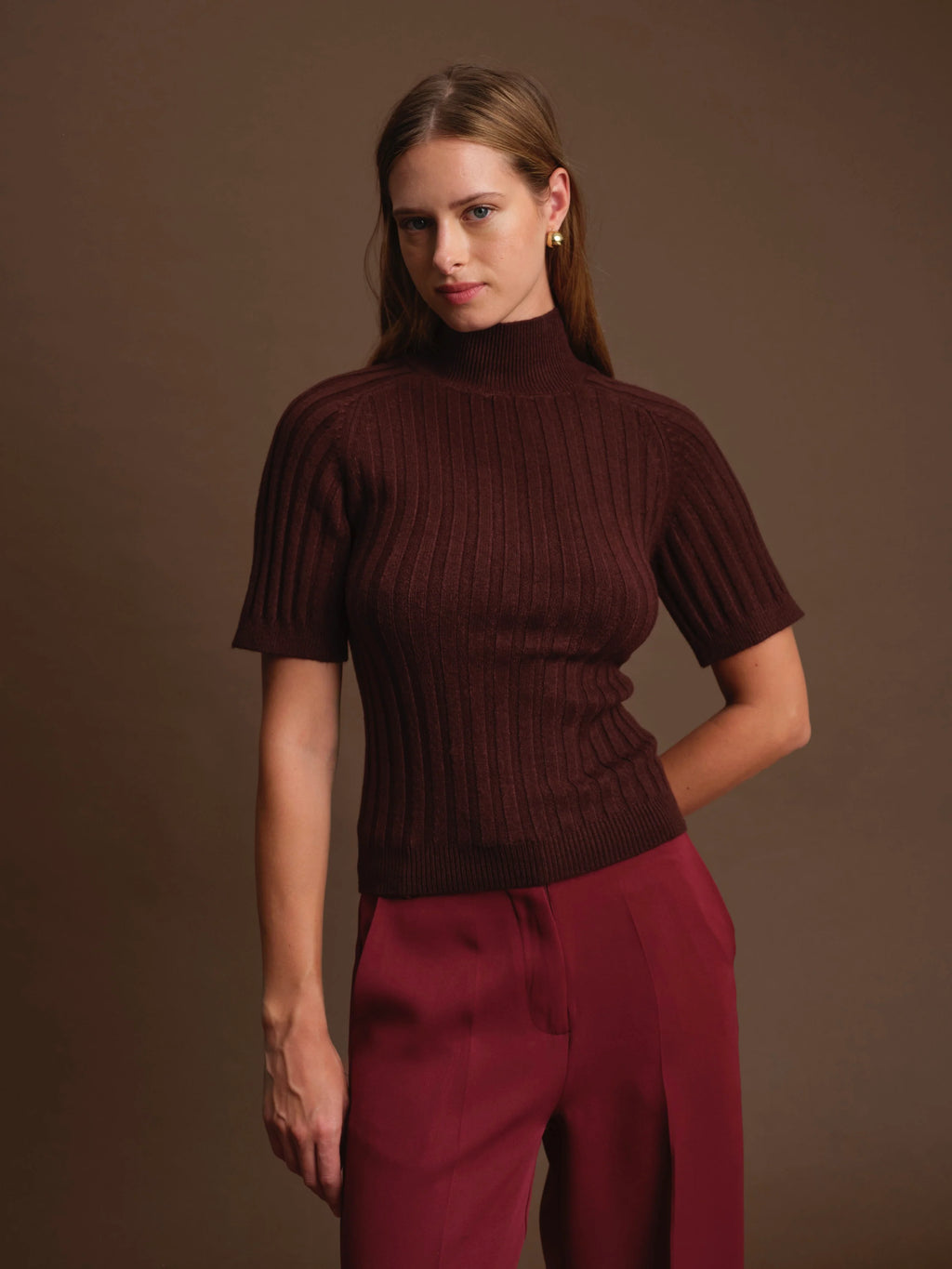 Oliver Turtleneck Knit Top