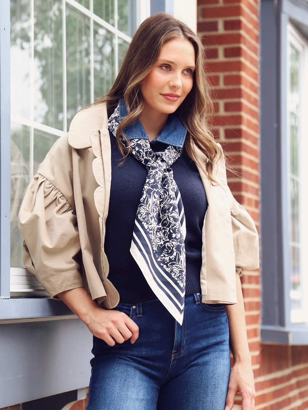 Peter Pan Collar Crop Jacket