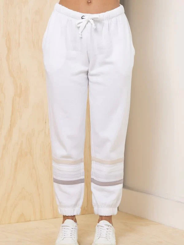 Stripe Burnout Fleece Jogger