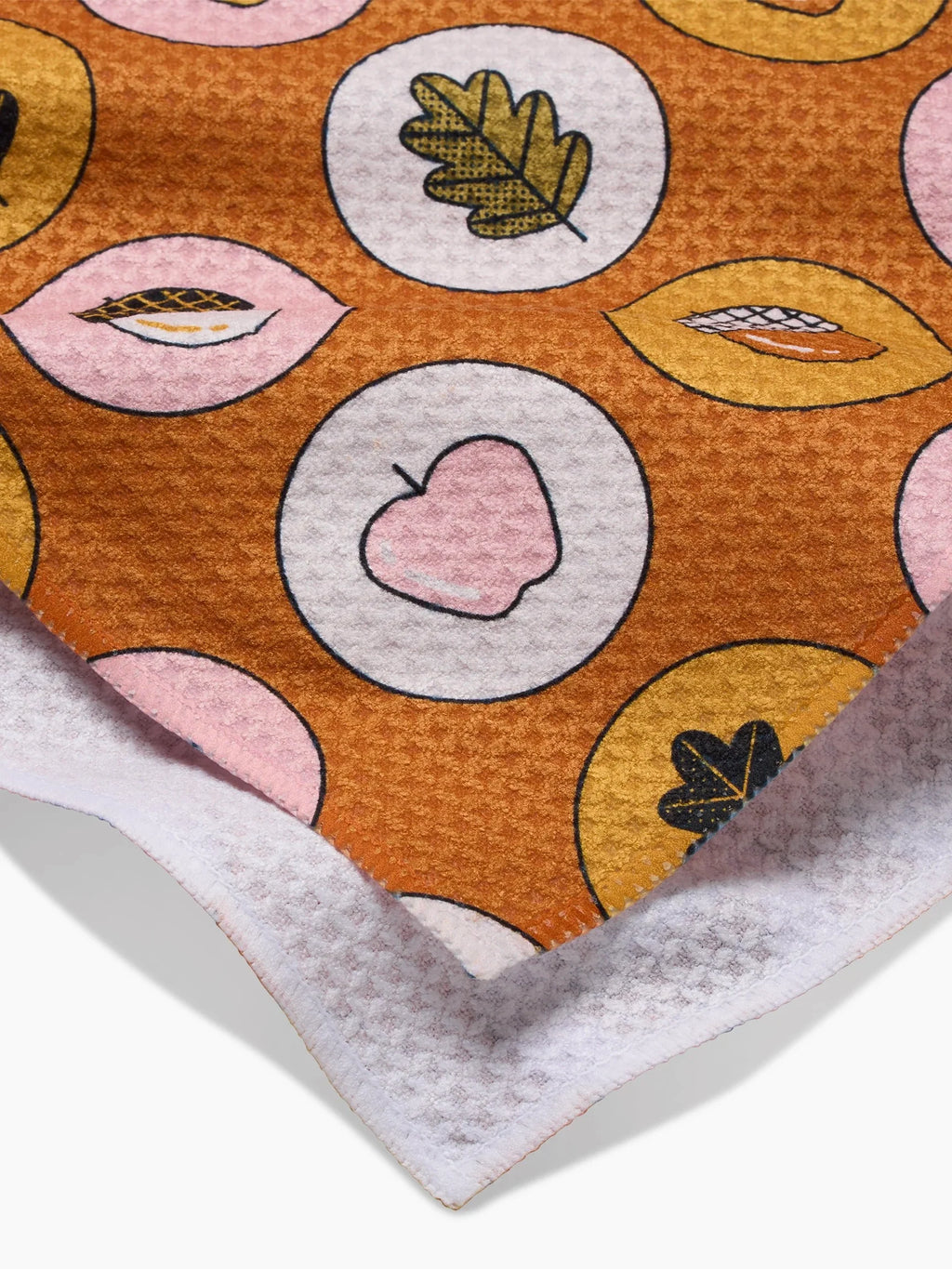 Geometry Tea Towel- Apples Acorns