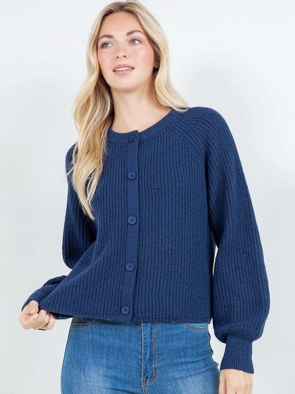 Sarah Classic Ribbed Cardigan