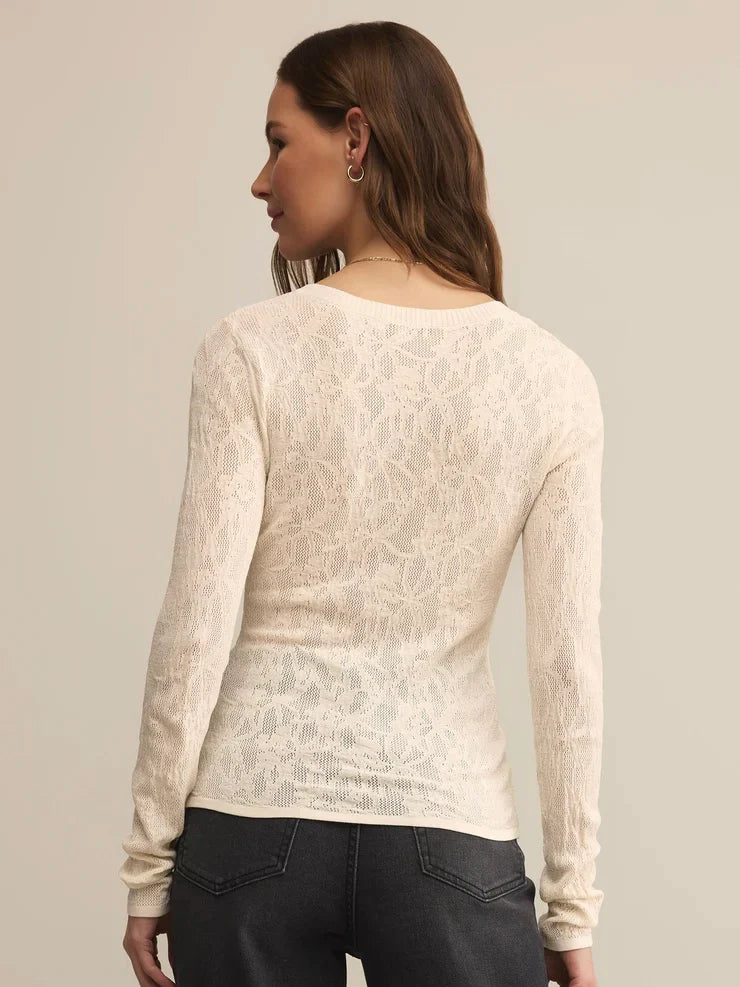 {Z Supply} Tibi Scoop Mesh Sweater