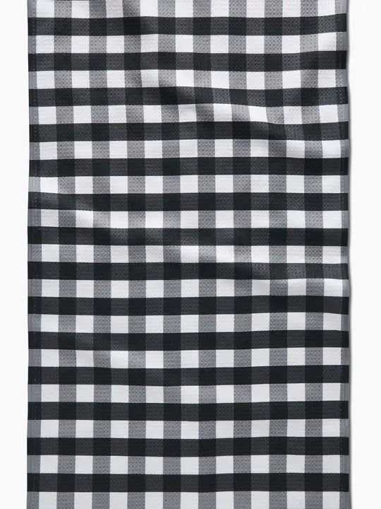 Geometry : Midnight Flannel Tea Towel