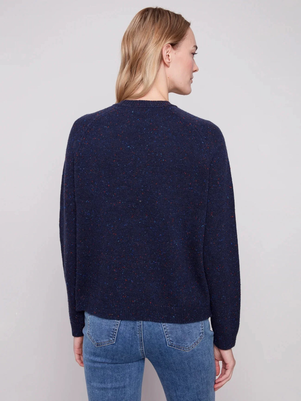 Amour Raglan Mock Neck Sweater