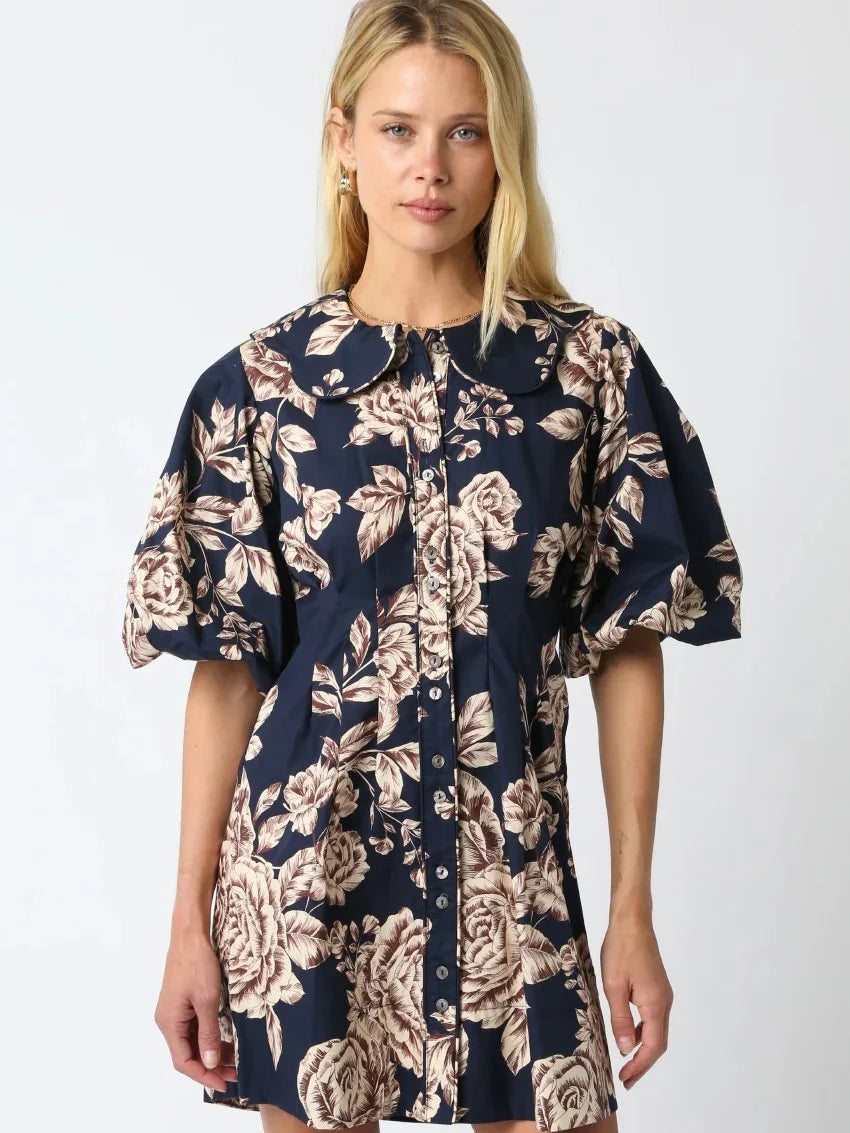 Pamila Floral Balloon Dress