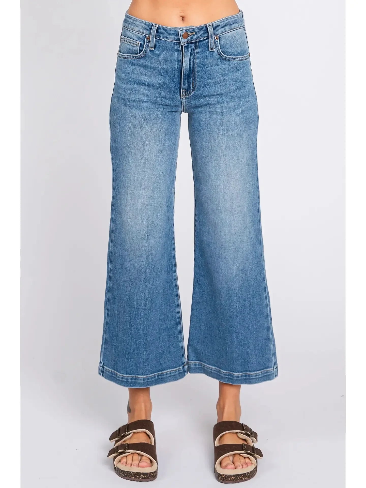 L.T.J : Sofia Wide Leg Culotte Jean