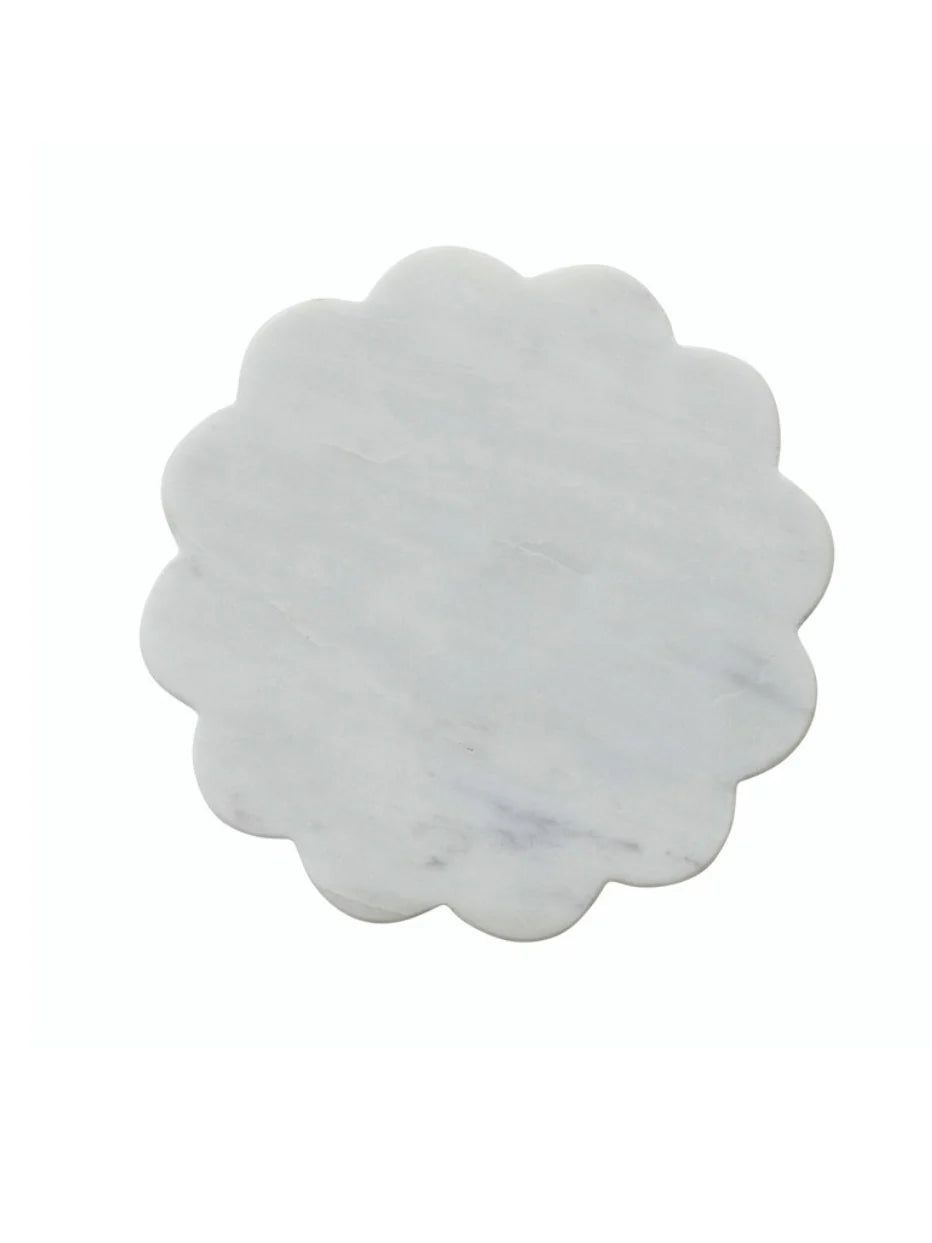 Marble Scalloped Tray